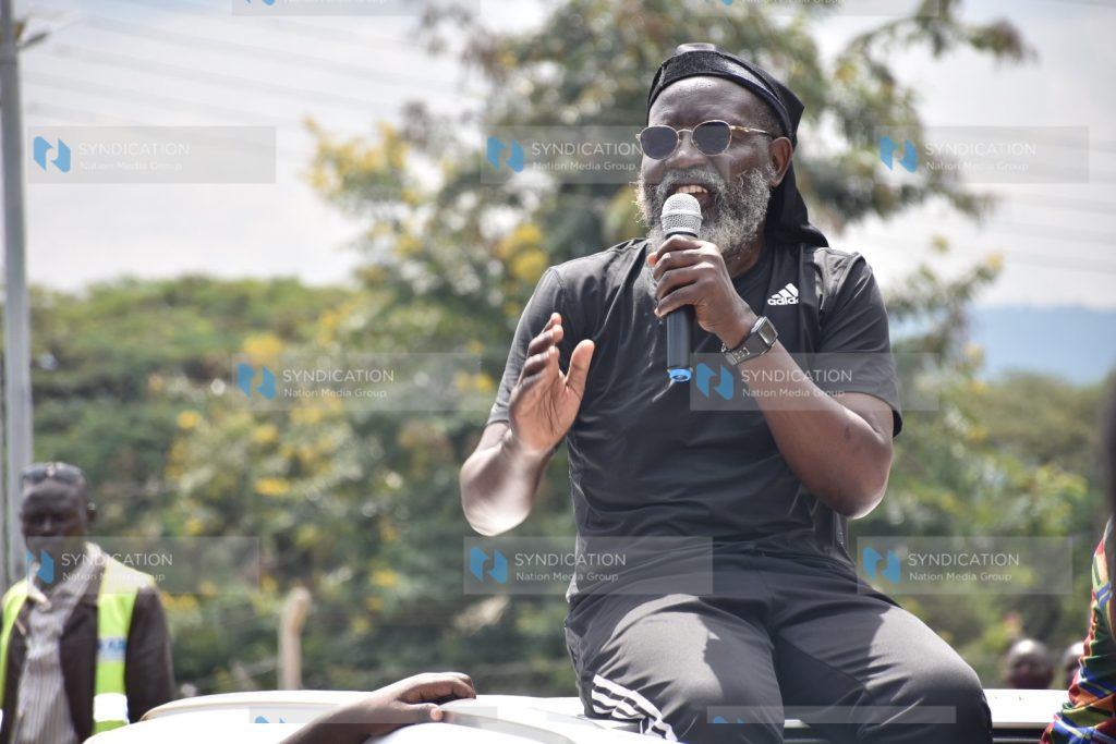 Roots Party of Kenya presidential candidate Prof George Wajackoya