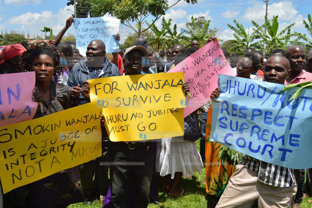 Residents of Western Province took to the streets of Kakamega town