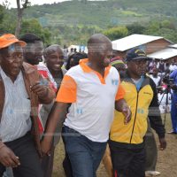 Justus Kizito, ODM MP aspirant for Shinyalu Constituency, campaigns
