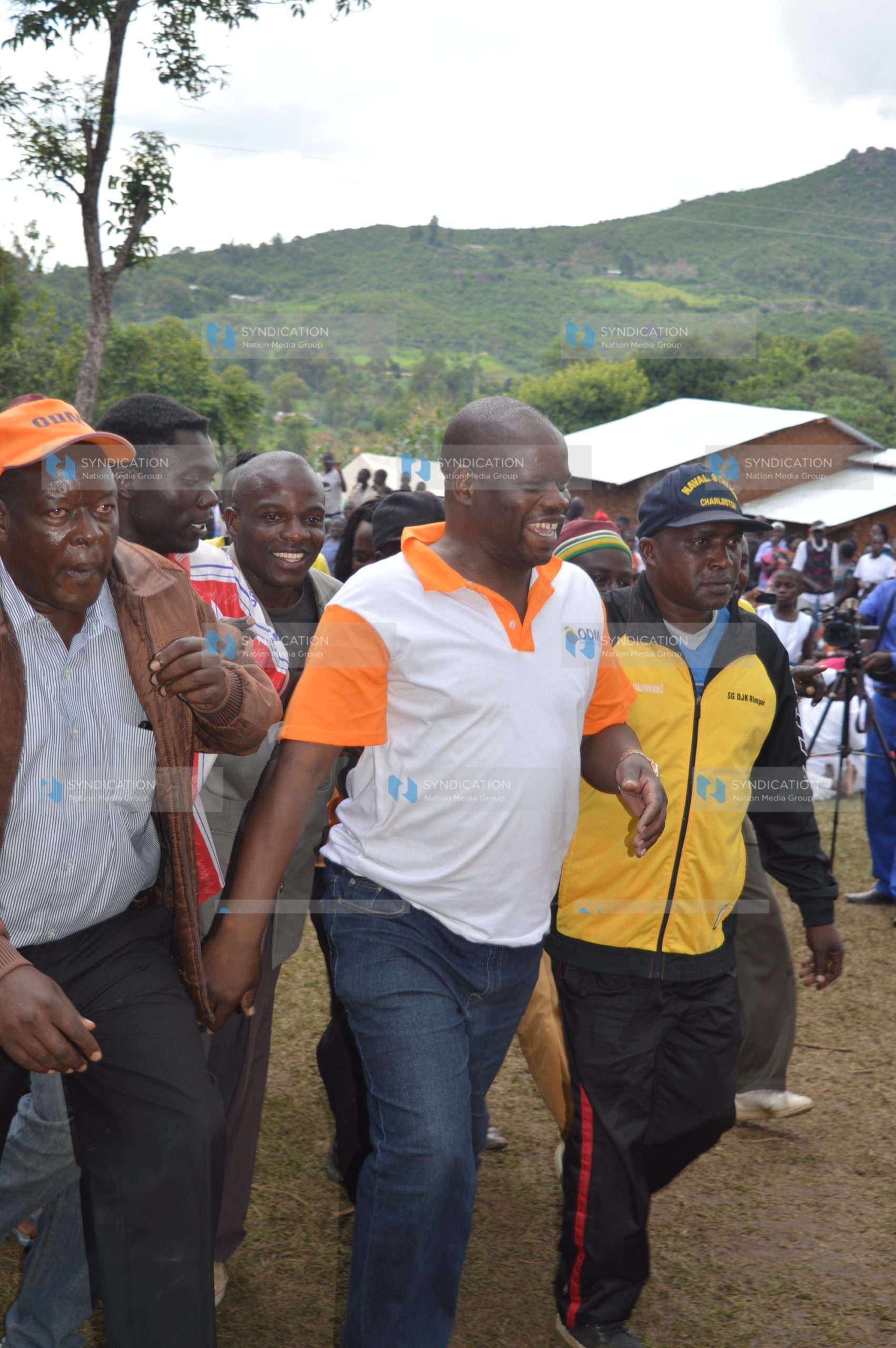Justus Kizito, ODM MP aspirant for Shinyalu Constituency, campaigns