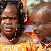 Homa Bay Woman Representative Gladys Wanga confers with nominated MP Oburu Oginga