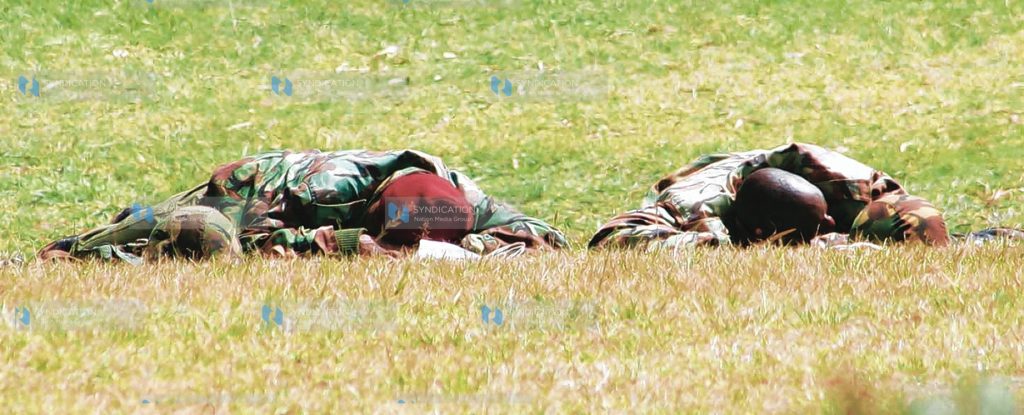 GSU officers take a nap