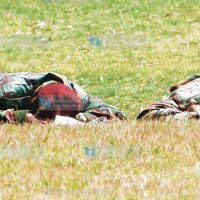 GSU officers take a nap
