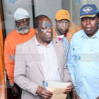 Azimio leaders Wycliffe Oparanya, Eugene Wamalwa, George Wajackoyah and Jeremiah Kioni