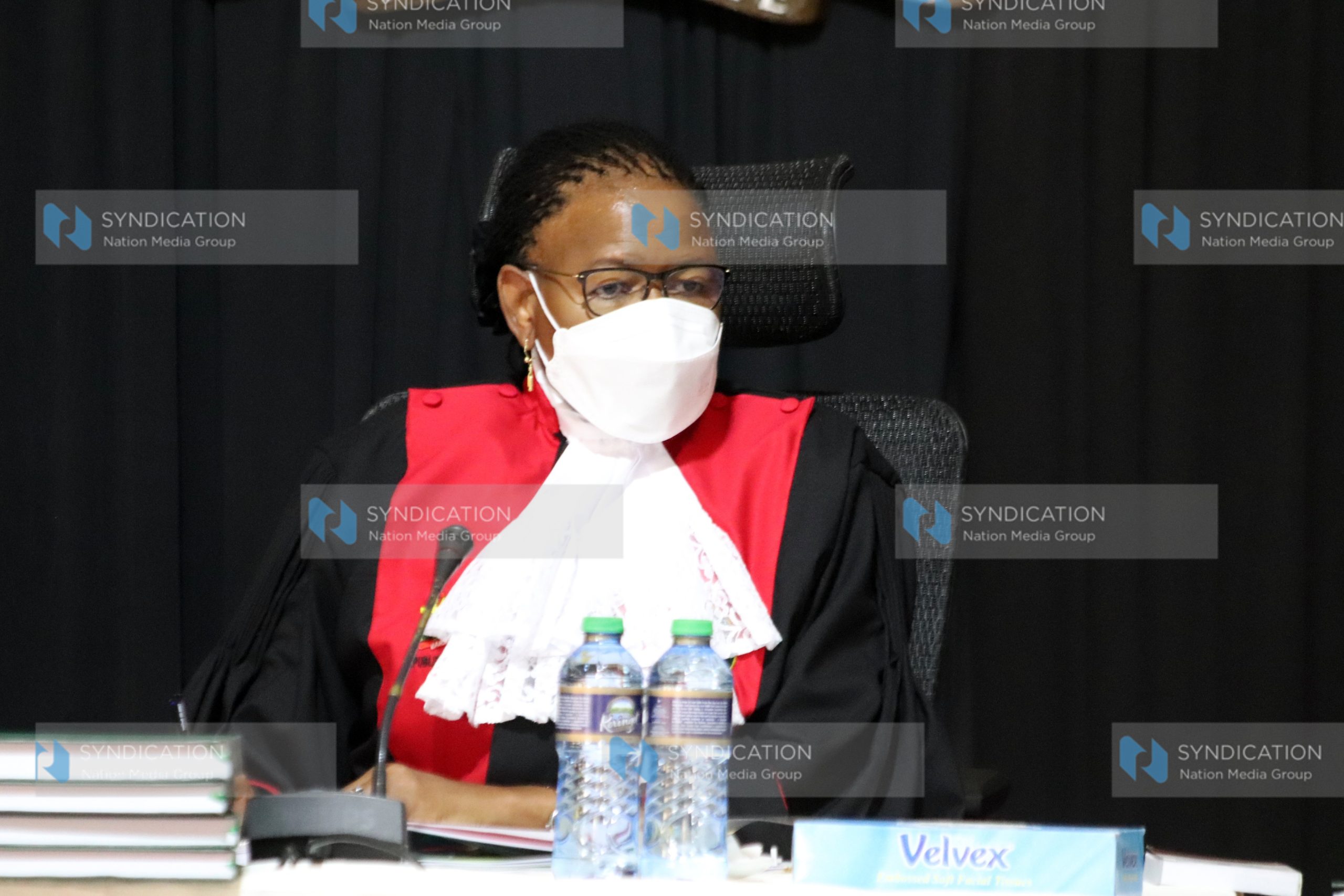 Martha Koome during the BBI hearing at the Supreme Court building