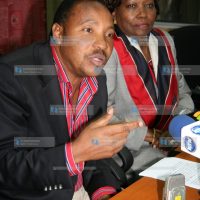 Ferdinand Waititu during a press conference