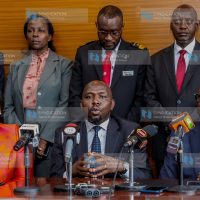 Cabinet Secretaries From left: Tourism and Wildlife Rebecca Miano, Interior Kipchumba Murkomen and Roads and Transport Davis Chirchir