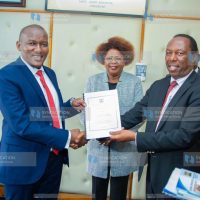 The Principal Secretary of Irrigation Gitonga Mugambi EBS hands over office to Ephantus Kimani