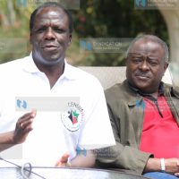From the left, Planning Minister Wycliffe Oparanya speaks on census progress