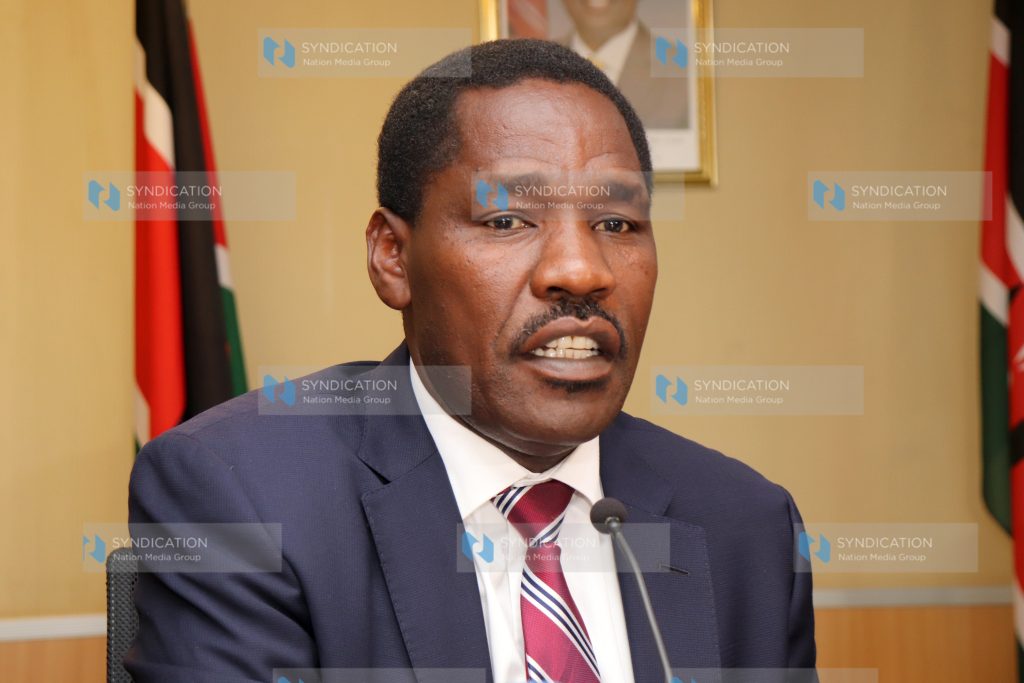 Outgoing Agriculture Cabinet Secretary Peter Munya