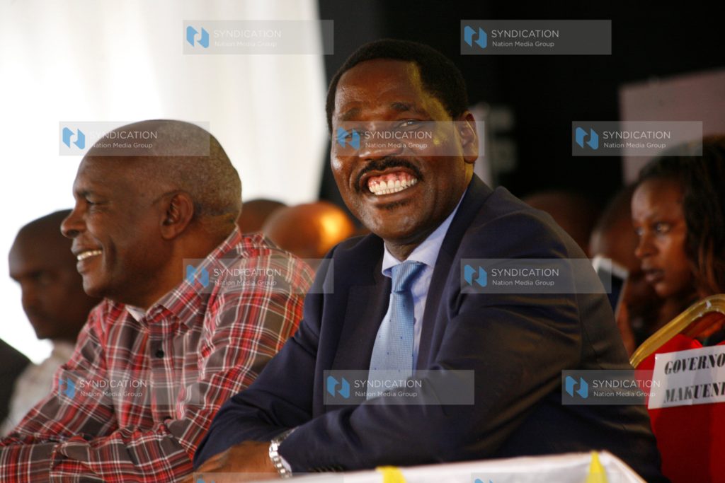 Meru Governor Peter Munya and his Makueni counterpart Kivutha Kibwana