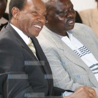 Suspended Industrialization Minister Henry Kosgey and former nominated MP Mark Too