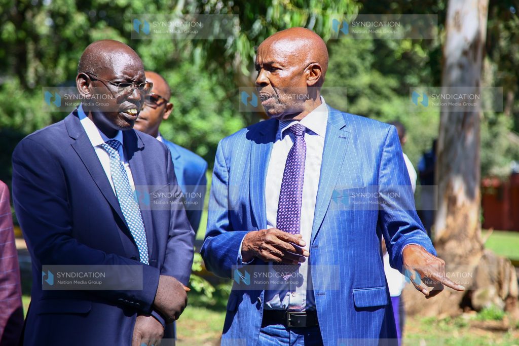 Education CS Ezekiel Machogu, and PS Belio Kipsang