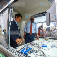 Transport Cabinet Secretary Kipchumba Murkomen and Moja Expressway CEO Steve Zhao