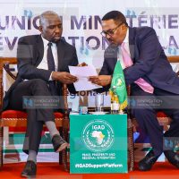 Interior Cabinet Secretary Kipchumba Murkomen and IGAD Executive Secretary Workneh Gebeyehu