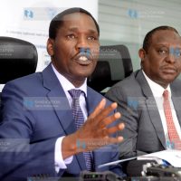 Cabinet Secretary for Industry, Trade and Cooperatives Peter Munya and his National Treasury counterpart Henry Rotich