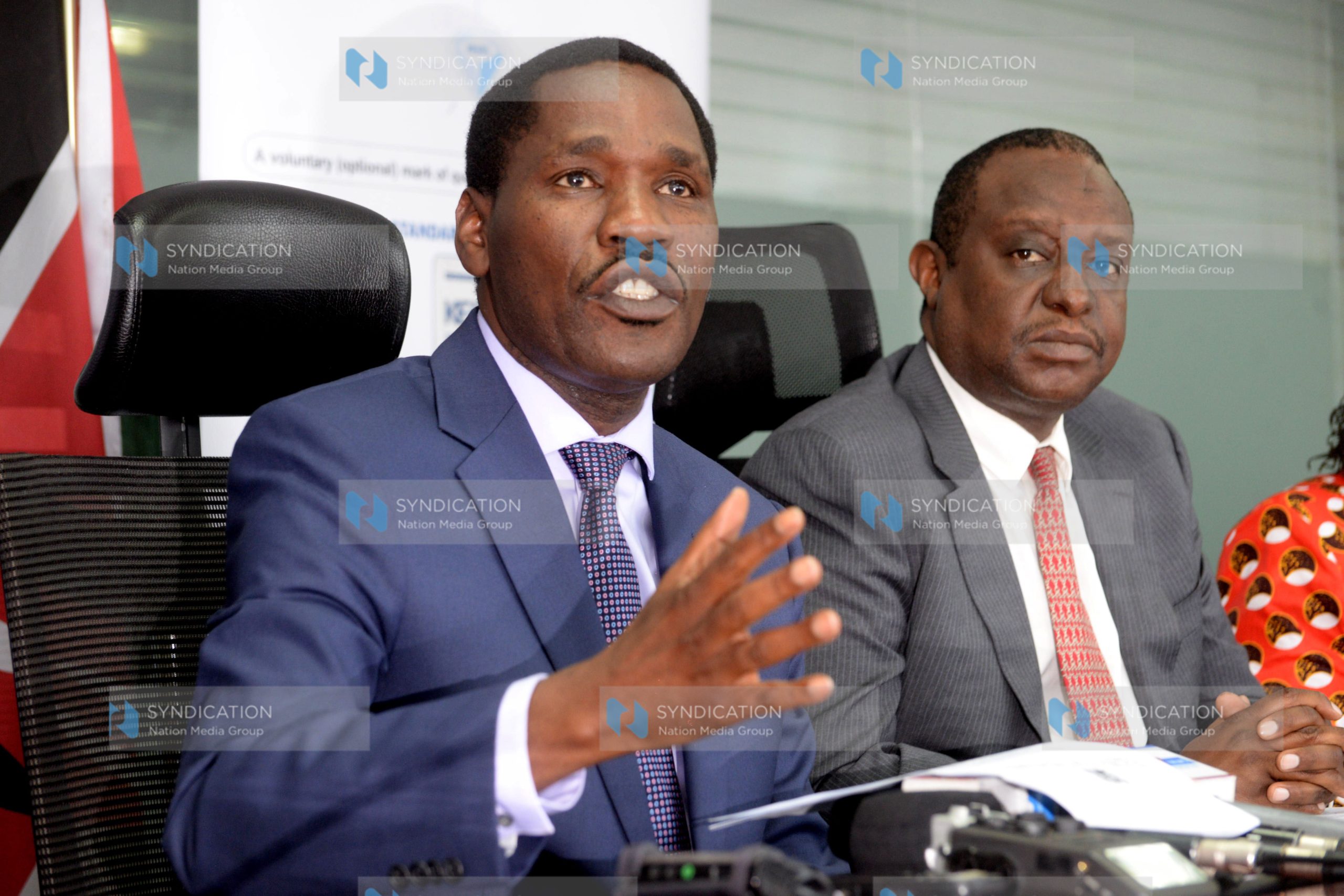 Cabinet Secretary for Industry, Trade and Cooperatives Peter Munya and his National Treasury counterpart Henry Rotich
