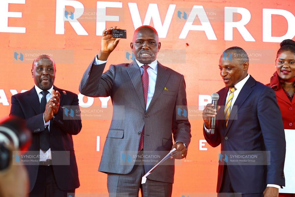 Kipchumba Murkomen holds his platinum card