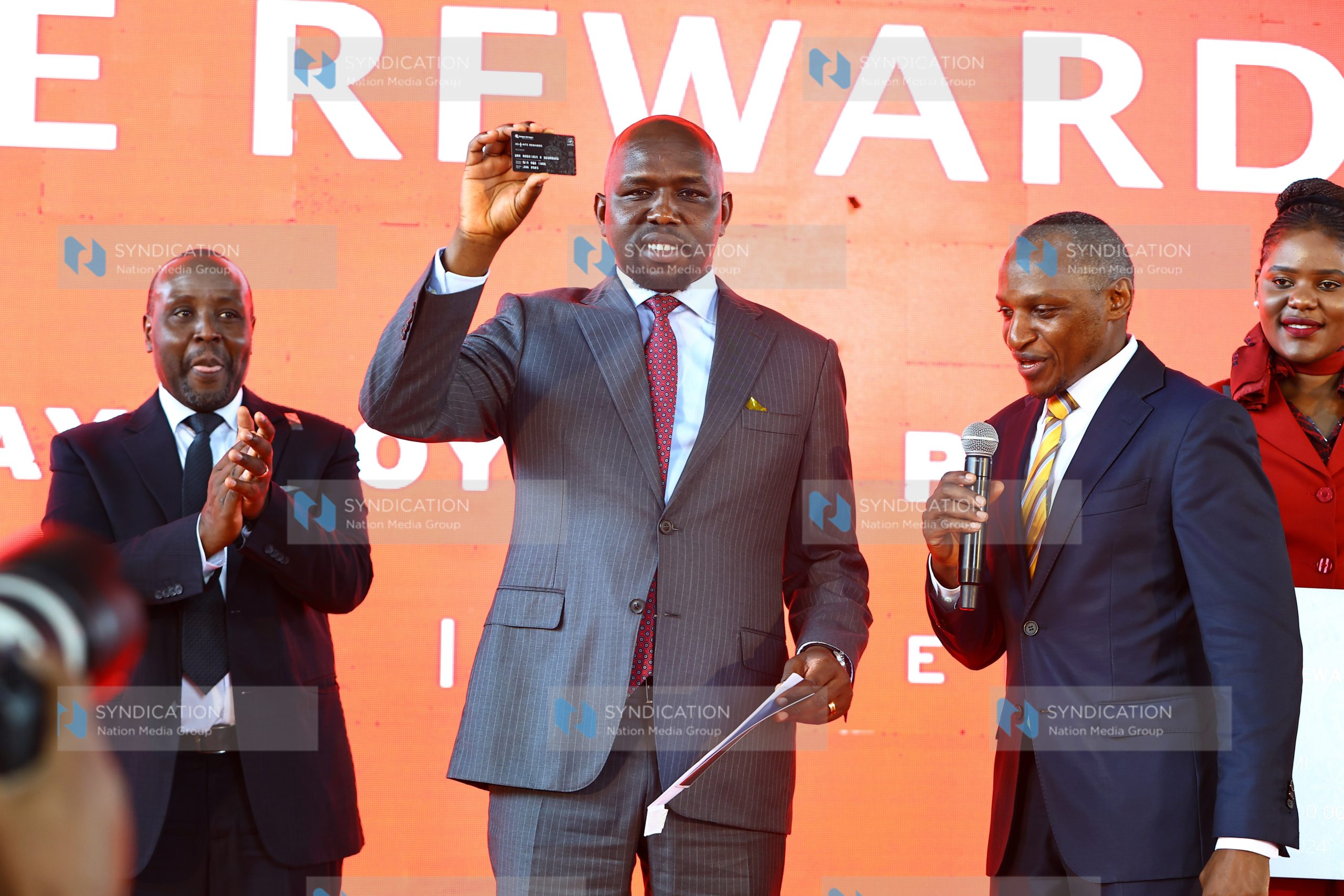 Kipchumba Murkomen holds his platinum card