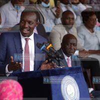 Kisii Governor Simba Arati during the release of the comprehensive staff audit report