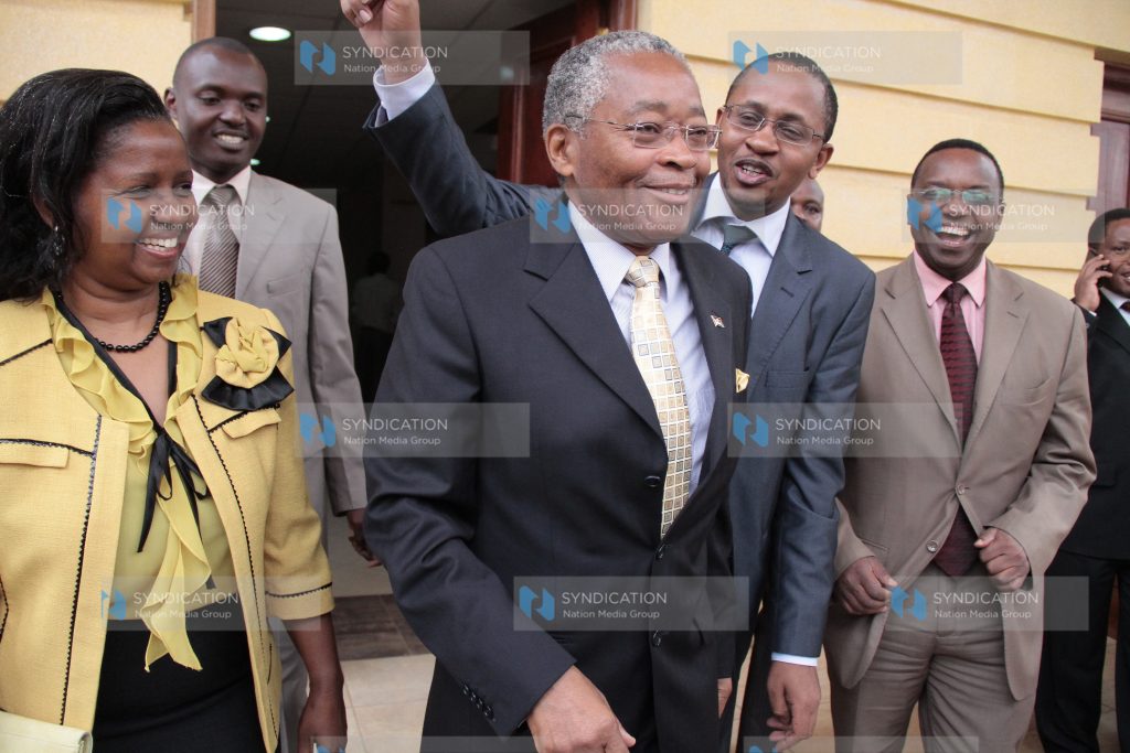 Environment minister Chirau Ali Mwakwere with his wife Rose Mwakwere