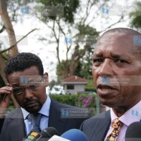 Justice minister Mutula Kilonzo and Abdikadir Mohamed