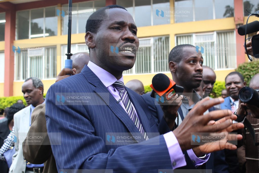 Meru Governor Peter Munya addresses journalists