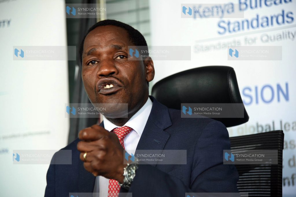 Peter Munya addressing journalists
