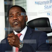Peter Munya addressing journalists