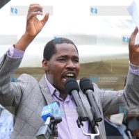 Agriculture Cabinet Secretary Peter Munya addresses farmers