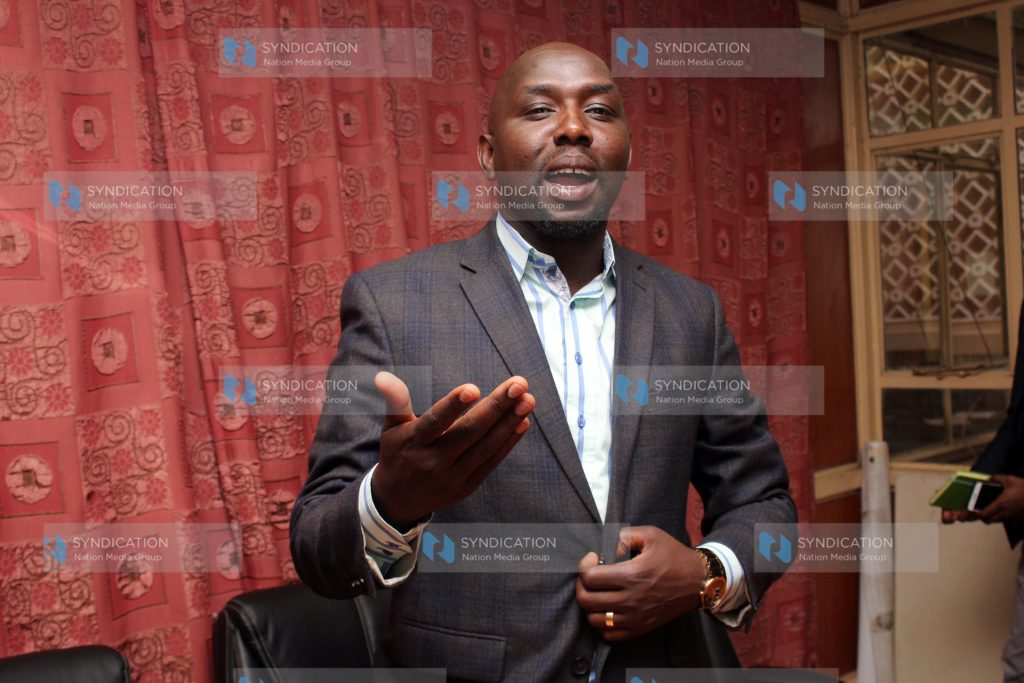 Kipchumba Murkomen address the media