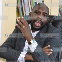Kipchumba Murkomen during an interview