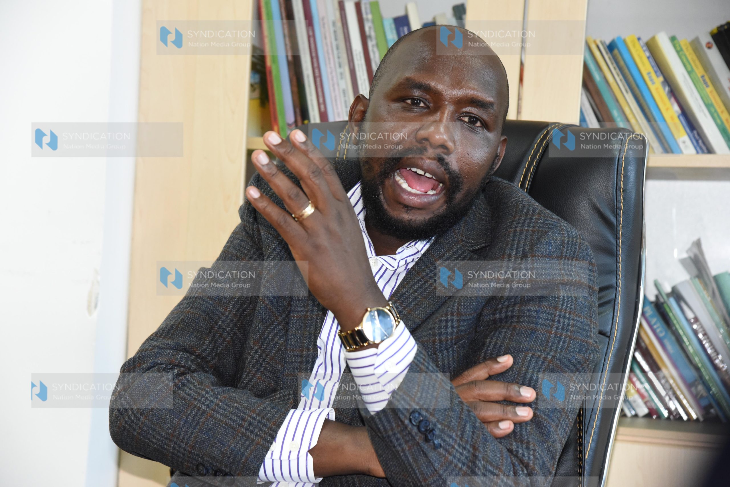 Kipchumba Murkomen during an interview