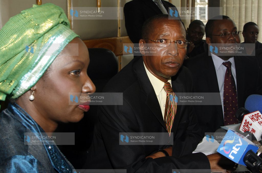 The minister for justice Mutula Kilonzo