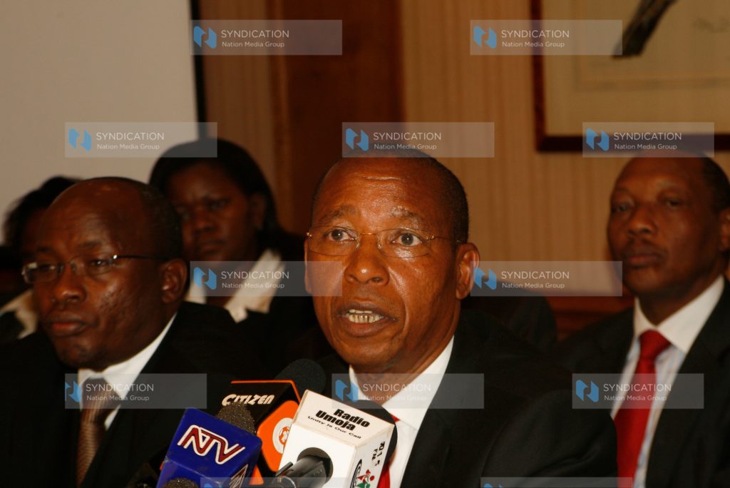 The minister for justice and constitutional affairs, Mutula Kilonzo