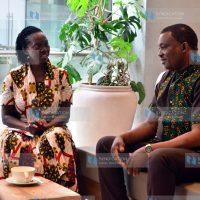National Assembly Speaker Justin Muturi with NARC Kenya Party leader Martha Karua