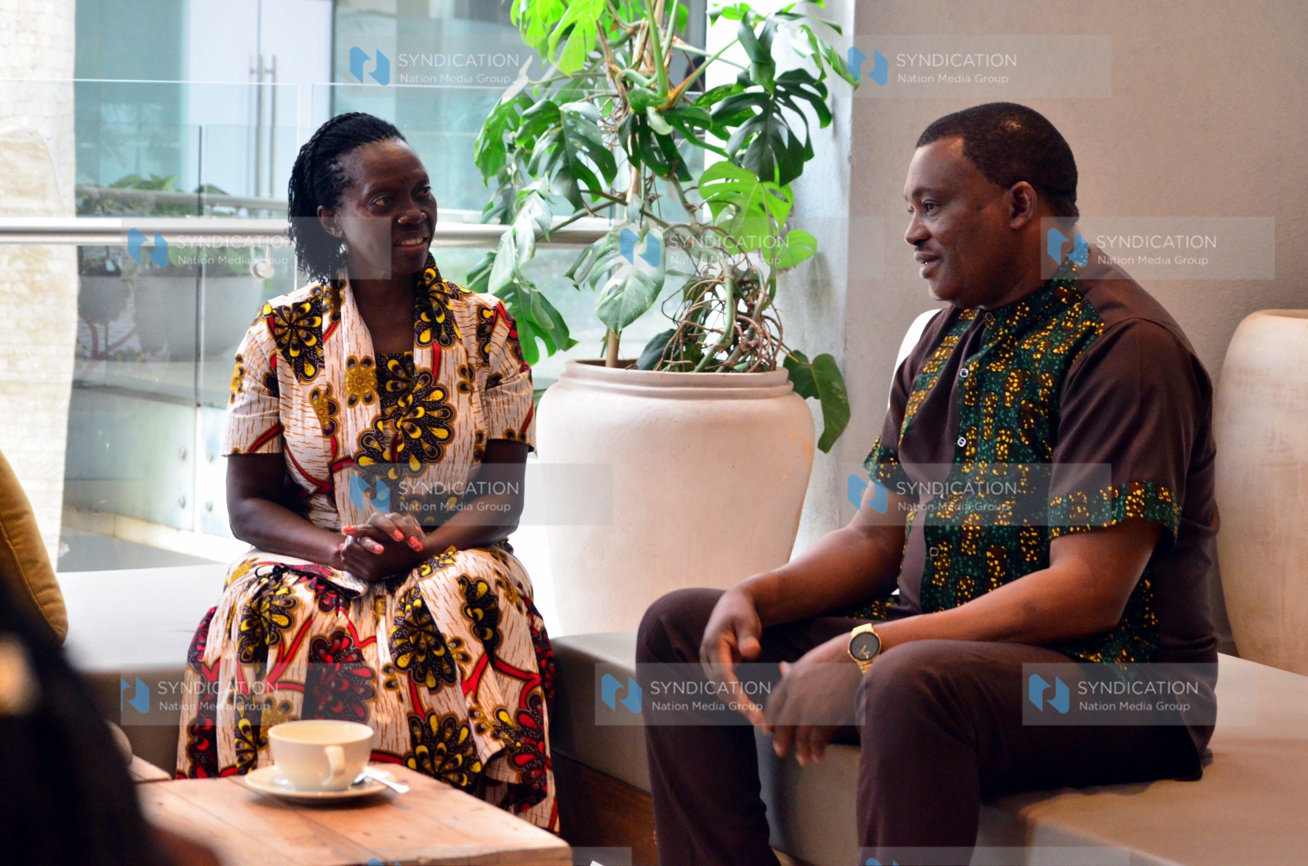 National Assembly Speaker Justin Muturi with NARC Kenya Party leader Martha Karua