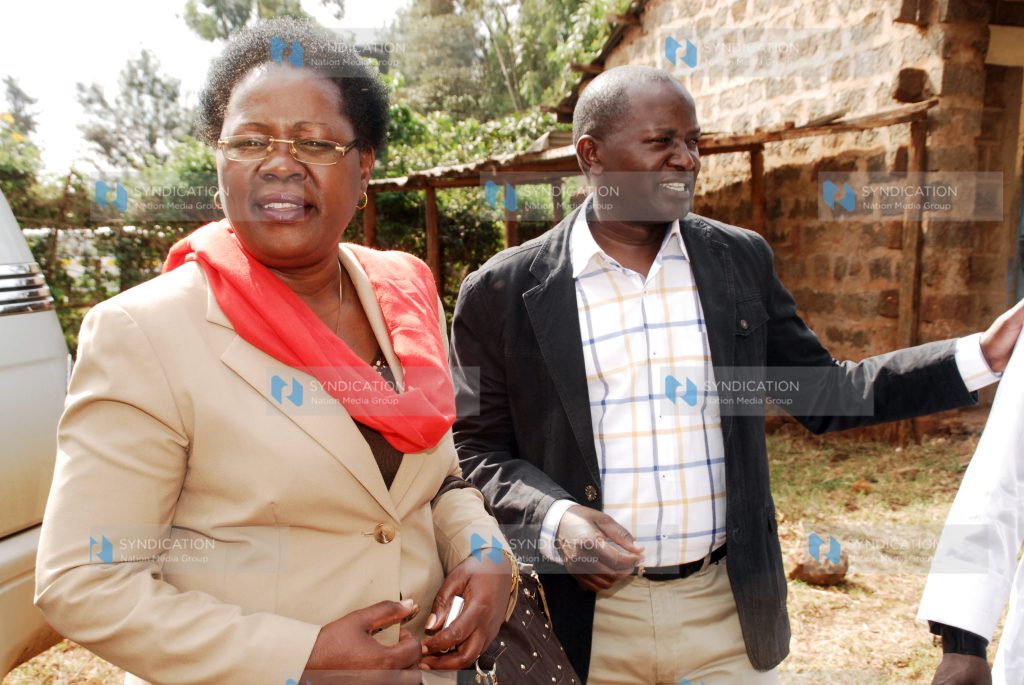 Kandara Member of Parliament Alice Wahome and her Kigumo counterpart Jamleck Kamau