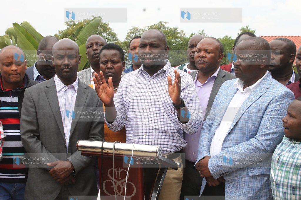 Rift Valley leaders address journalists