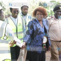 Lands Cabinet Secretary Alice Wahome presides over the groundbreaking ceremony