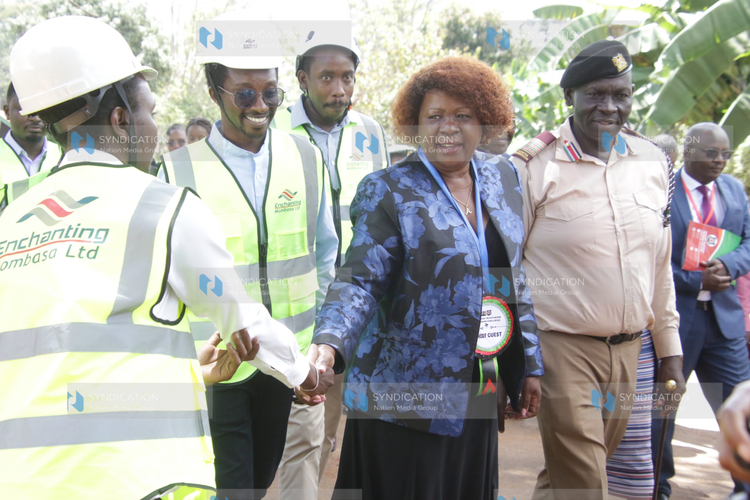 Lands Cabinet Secretary Alice Wahome presides over the groundbreaking ceremony