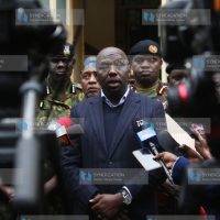 Kipchumba Murkomen addresses a press conference