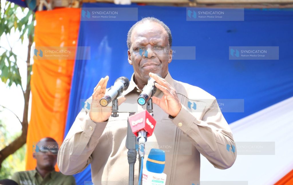 Cabinet Secretary for Co-operatives Wycliffe Oparanya