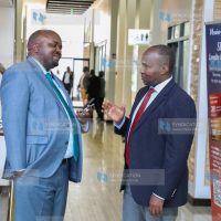 Butere MP and Vice Chair of the National Assembly Public Accounts Committee Tindi Scott Mwale with Suna East MP Junet Mohamed