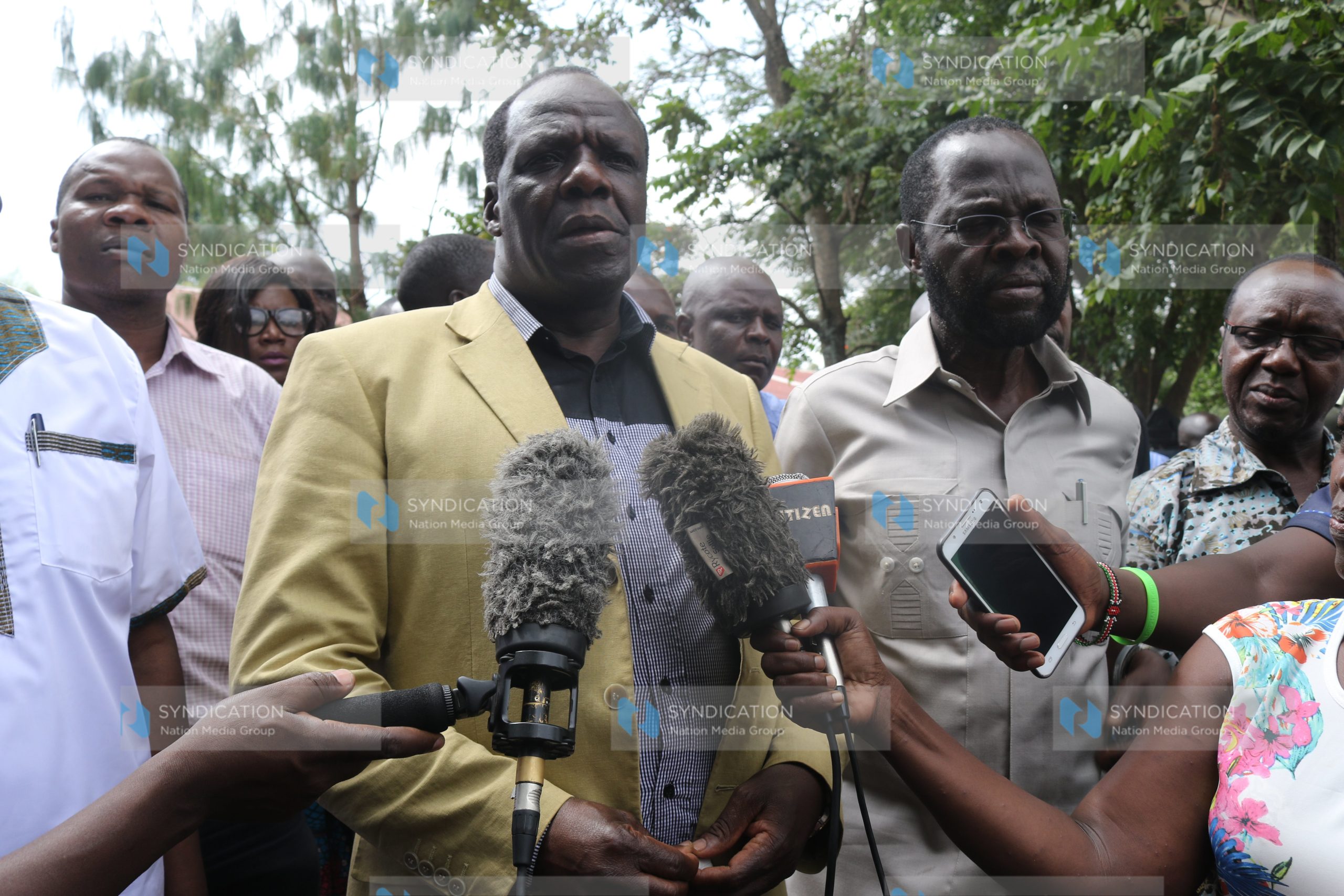 ODM Deputy Party Leader Wycliffe Oparanya and Kisumu Governor Prof Anyang’ Nyong’o