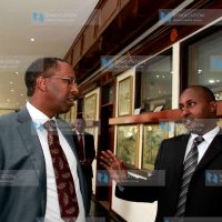 Former Judiciary Service Commission member Ahmednassir Abdullahi with Junet Mohamed