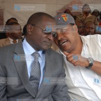 Minister for Nairobi Metropolitan Jamleck Kamau and Embakasi MP Ferdinand Waititu