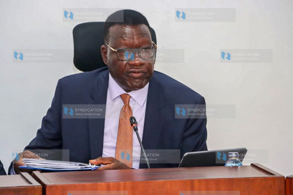 Davis Chirchir before the Senate Committee