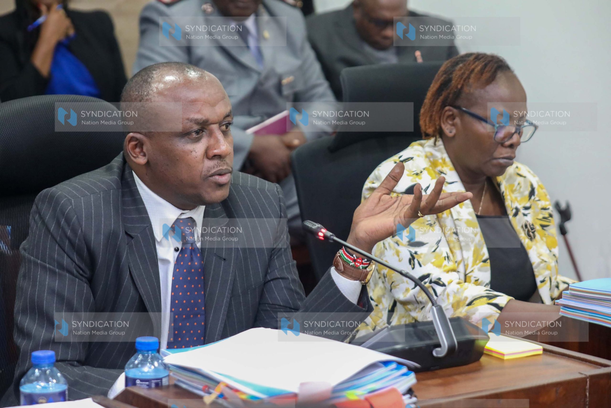 Makueni Governor Mutula Kilonzo Jr. and County Executive Committee Member (CECM) for Finance, Planning, Budget & Revenue Damaris Mumo Kavoi