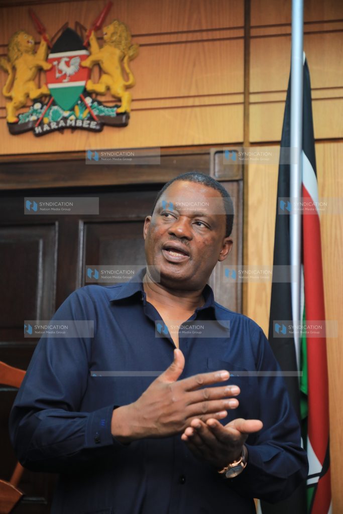 The Speaker of the National Assembly Justin Muturi